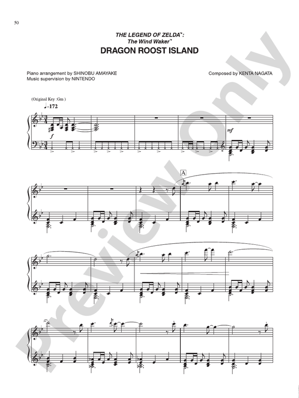 The Legend of Zelda™ The Wind Waker™ Dragon Roost Island Piano