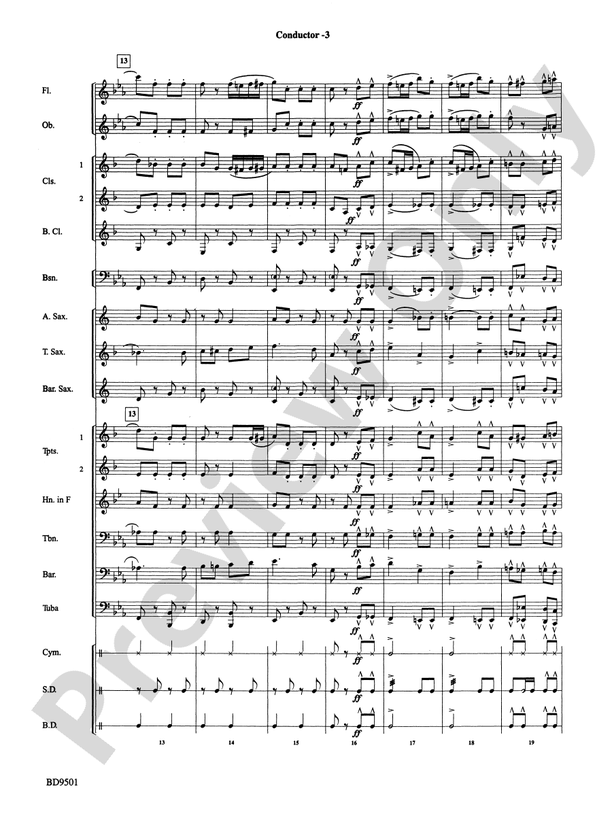 The Chimes of Liberty Concert Band Conductor Score & Parts Edwin