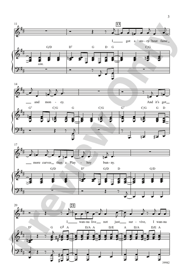 Live in Living Color (from the musical Catch Me If You Can) SATB Choral Octavo Marc Shaiman