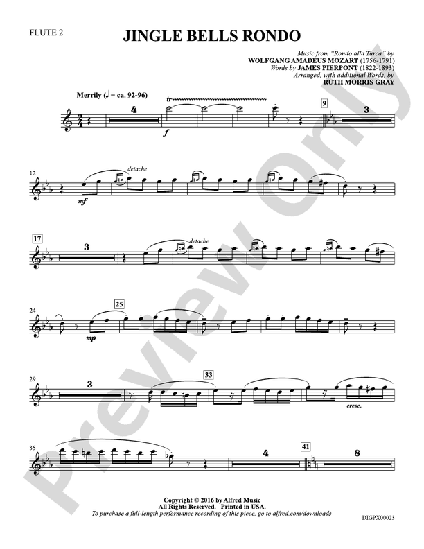Jingle Bells Rondo Flute 2 Flute 2 Part Digital Sheet Music Download