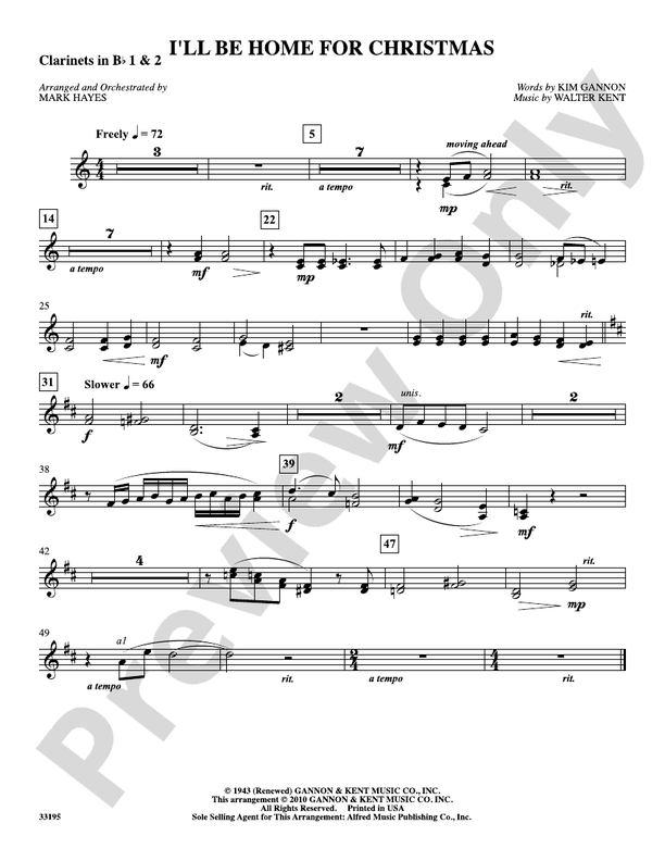 I'll Be Home for Christmas 1st & 2nd Bflat 1st & 2nd B