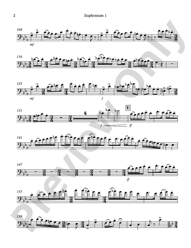 Modal Tune 1st Euphonium 1st Euphonium Part Digital Sheet Music