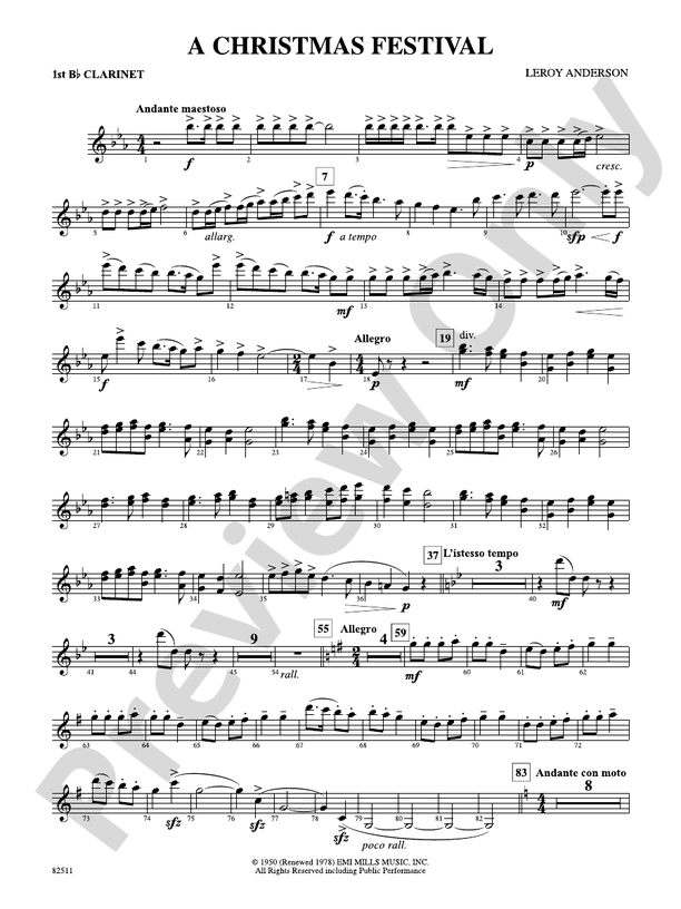 A Christmas Festival 1st Bflat 1st Bflat Part