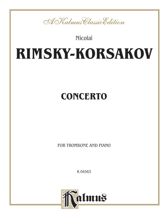RimskyKorsakov Concerto Trombone Part(s) Nicolai RimskyKorsakov