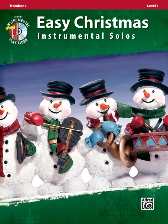 Easy Christmas Instrumental Solos, Level 1 Trombone Book & CD