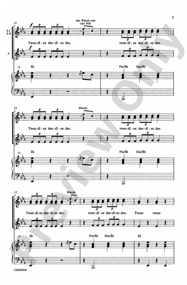 Rockin' Robin SSA Choral Octavo Jimmie Thomas Digital Sheet Music Download
