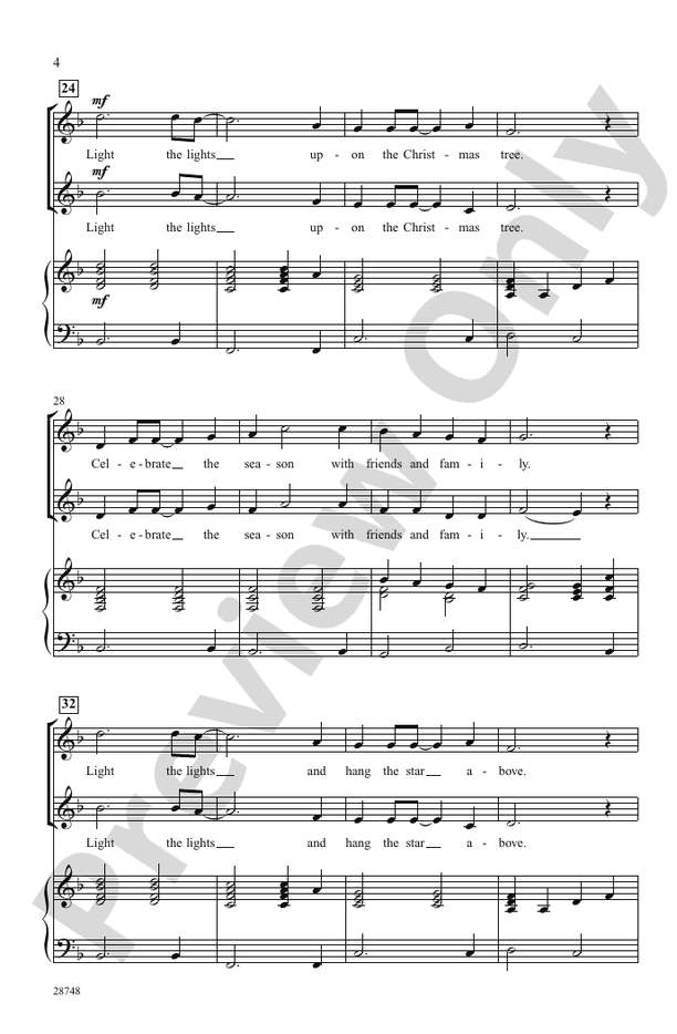 Light the Lights 2Part Choral Octavo Andy Beck Digital Sheet Music