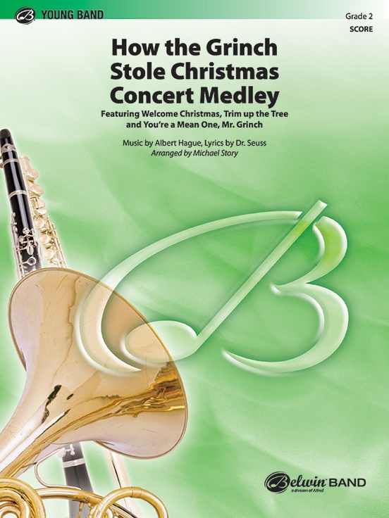 How the Grinch Stole Christmas Concert Band Conductor Score Sheet Music