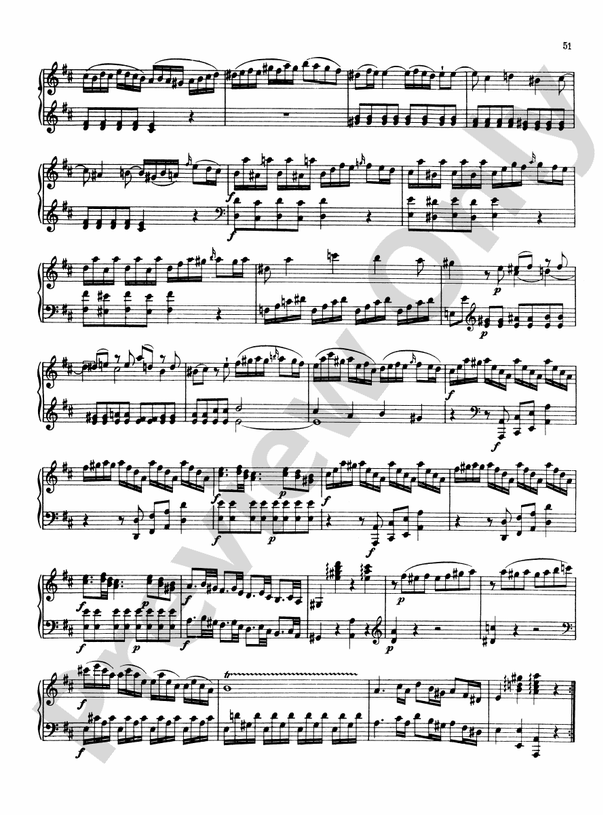 Mozart Sonatas (Volume A) Sonata in D Major, K. 284 Part Digital