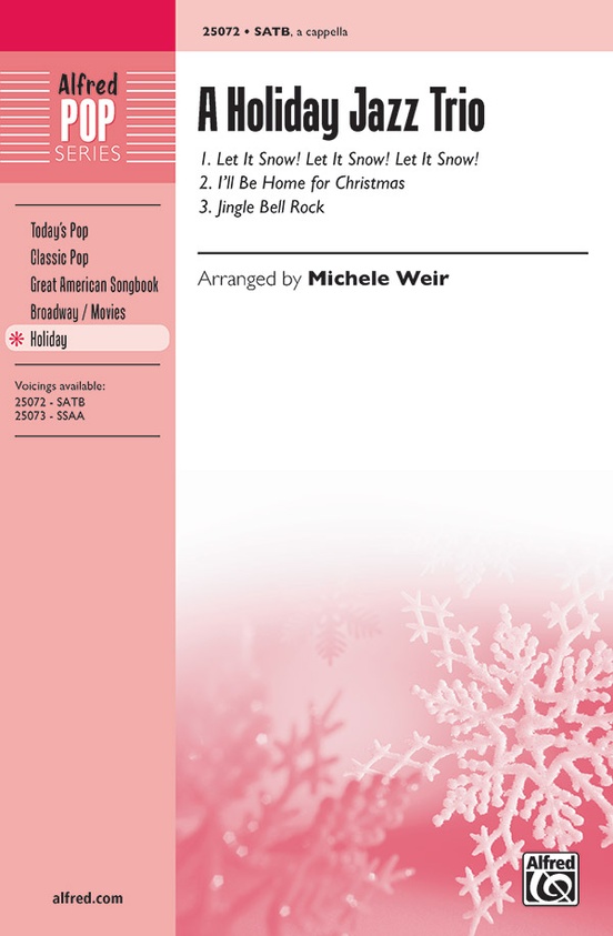 A Holiday Jazz Trio SATB, a cappella Choral Octavo Sheet Music