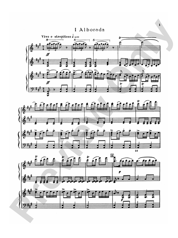 RimskyKorsakov Capriccio Espagnole Piano Duet Piano Duet (1 Piano, 4