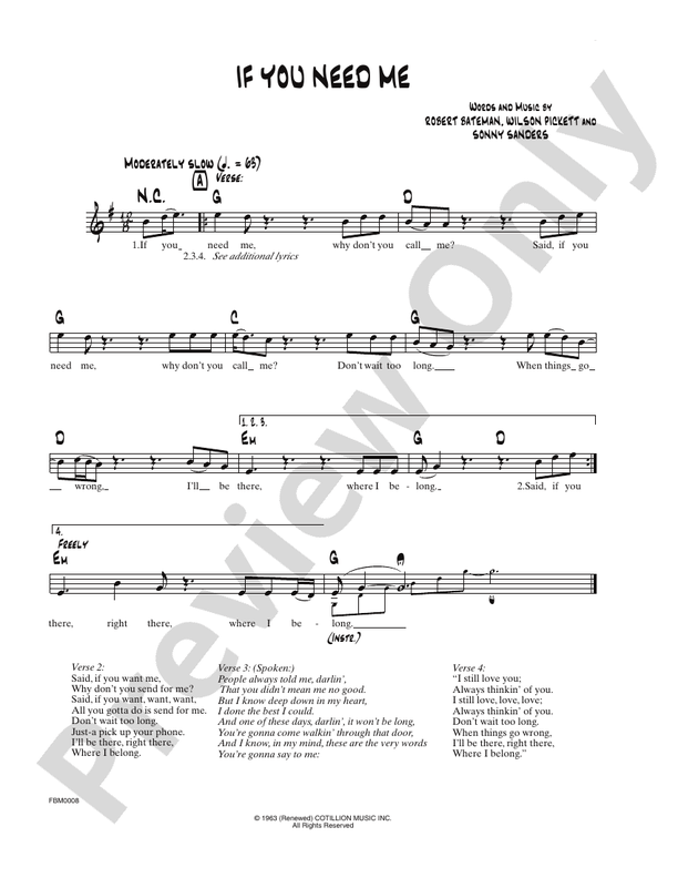 If You Need Me Guitar The Rolling Stones Digital Sheet Music Download