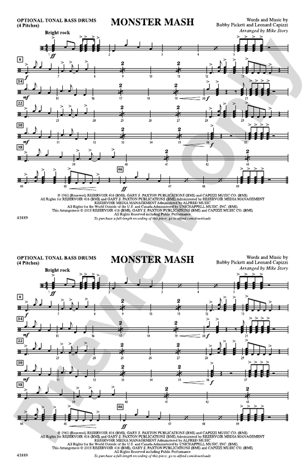 Monster Mash Guitar Chords