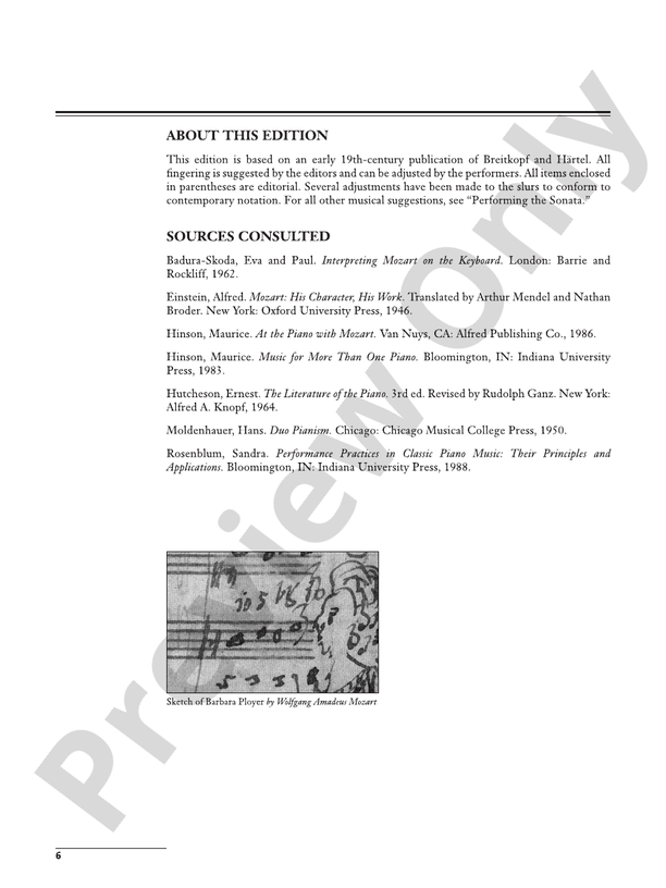 Mozart Sonata in D Major, K. 448 Piano Duo (2 Pianos, 4 Hands