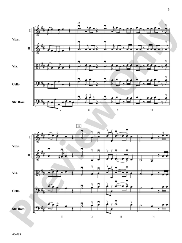 Hallelujah Chorus String Orchestra Conductor Score & Parts