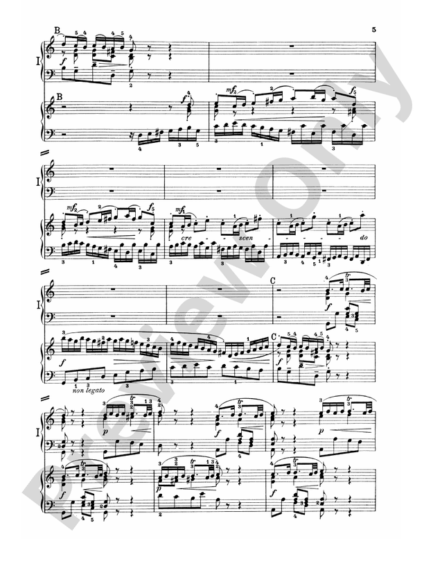 Bach Concerto for Two Pianos in C Major Piano Duo (2 Pianos, 4 Hands