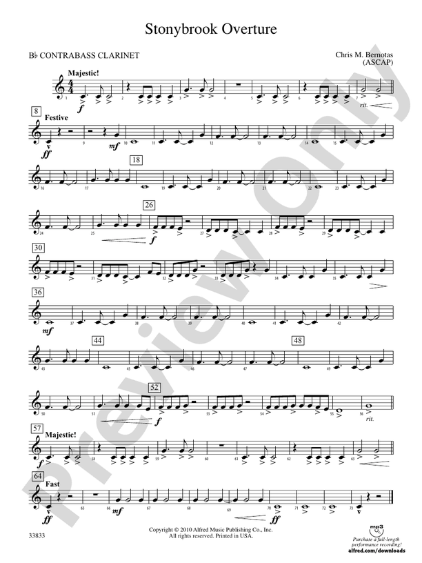 Stonybrook Overture (wp) Bflat Contrabass (wp) Bflat