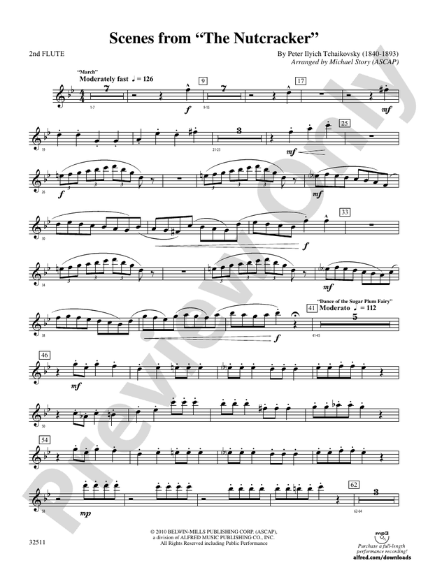 Scenes from The Nutcracker 2nd Flute 2nd Flute Part Digital Sheet
