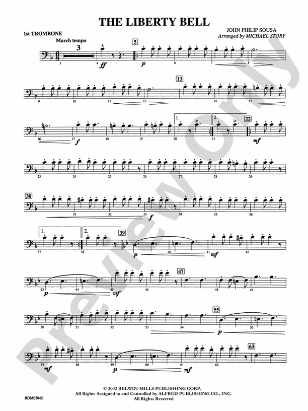 The Liberty Bell 1st Trombone 1st Trombone Part Digital Sheet Music