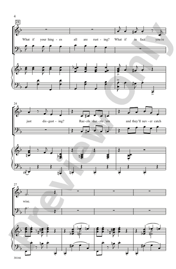 Razzle Dazzle (from the musical Chicago) SATB Choral Octavo John