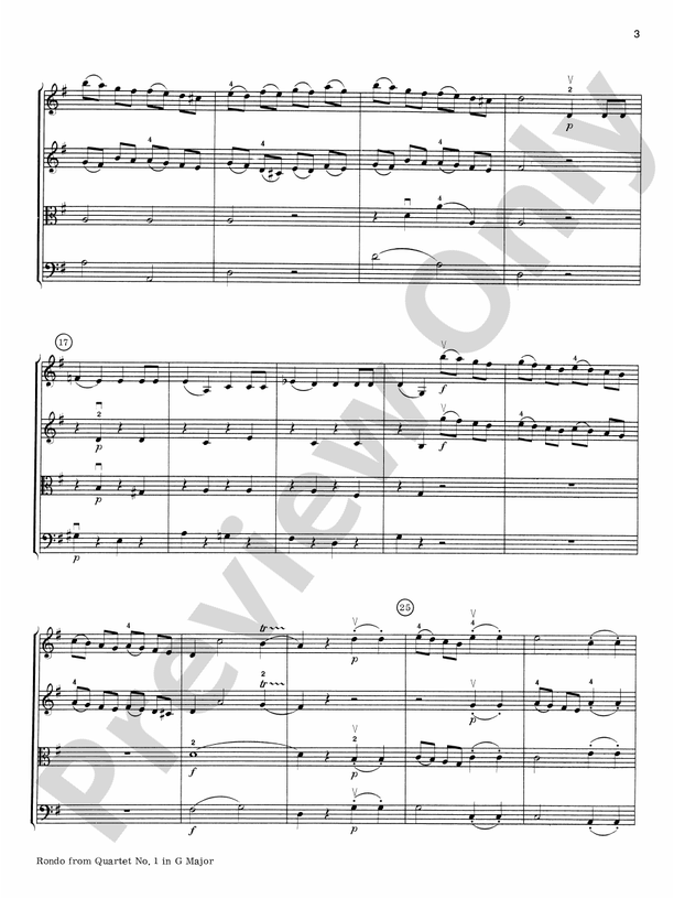 Mozart String Quartets String Quartet Forest Etling Digital Sheet