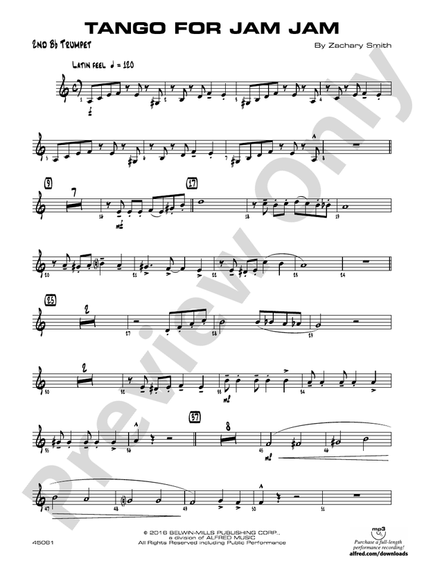 Tango for Jam Jam 2nd Bflat Trumpet 2nd Bflat Trumpet Part
