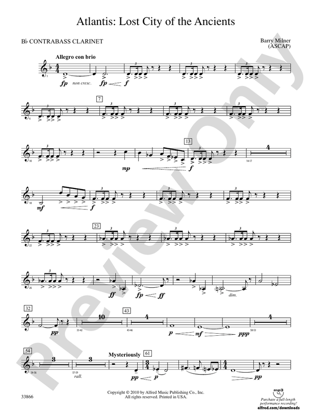 Atlantis (wp) Bflat Contrabass (wp) Bflat Contrabass