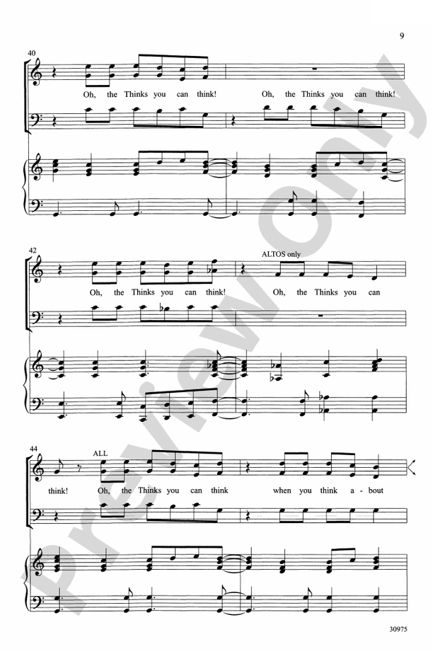 Seussical the Musical A Choral Medley SAB Choral Octavo Stephen