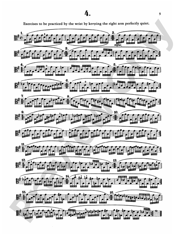 Schradieck School of Viola Technique, Volume I Viola Book Henry Schradieck Digital Sheet
