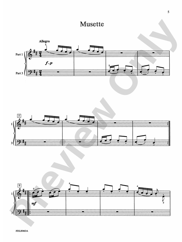 Bach for Piano Ensemble, Level 4 Piano Quartet (2 Pianos, 8 Hands