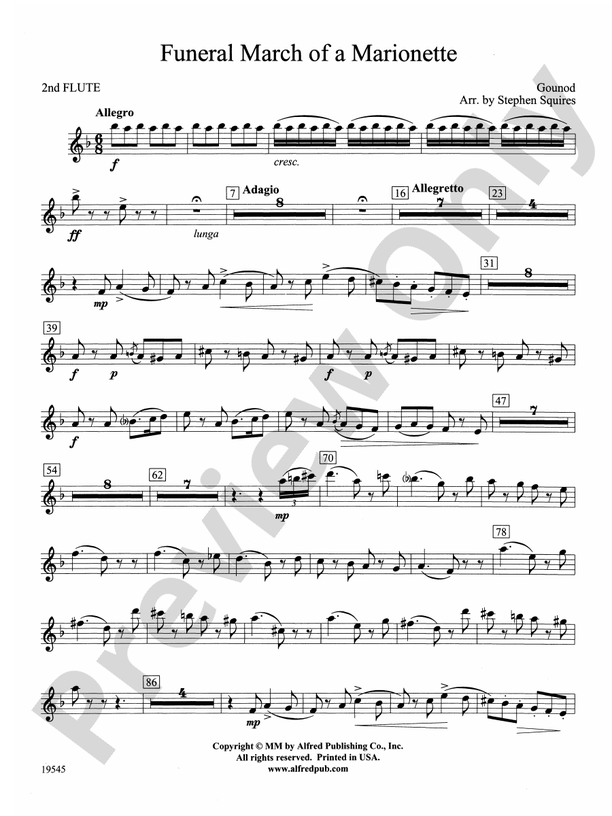 Funeral March of a 2nd Flute 2nd Flute Part Digital