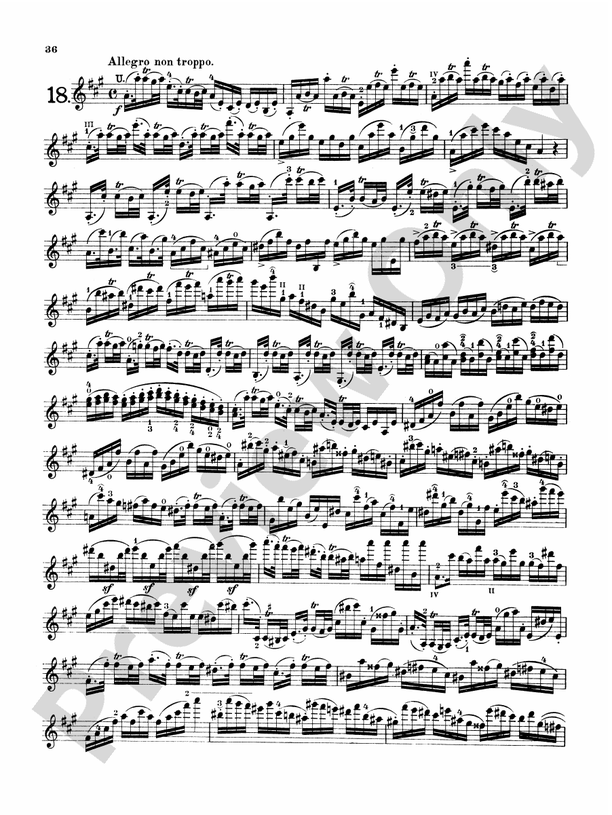 Gaviniés TwentyFour Etudes No. 18 Part Digital Sheet Music Download