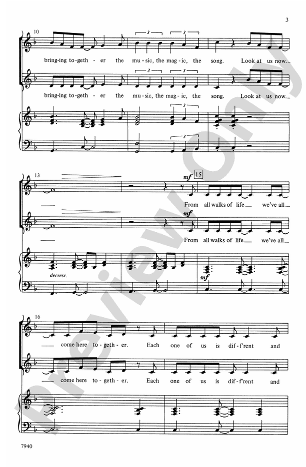 Look at Us Now 2Part Choral Octavo Terre McPheeters Digital Sheet