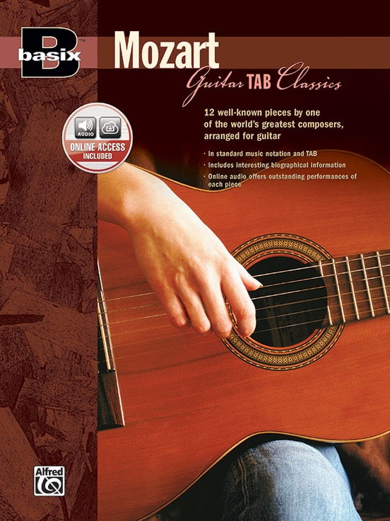 Basix® Guitar TAB Classics Mozart Guitar Book & Online Audio