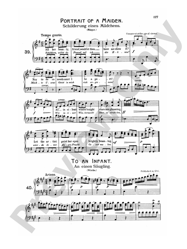 Beethoven Songs 66 songs, mostly for Medium Voice (German