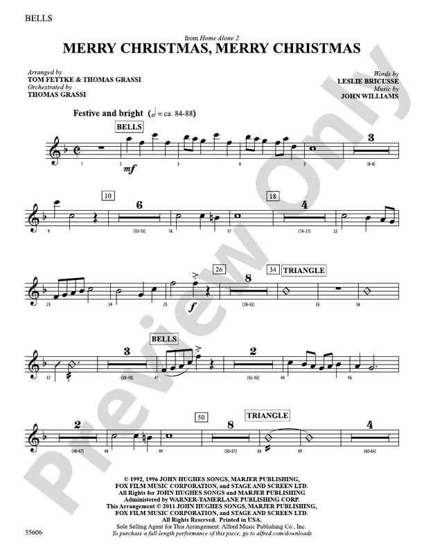 Merry Christmas, Merry Christmas (from Home Alone 2) Bells Bells Part