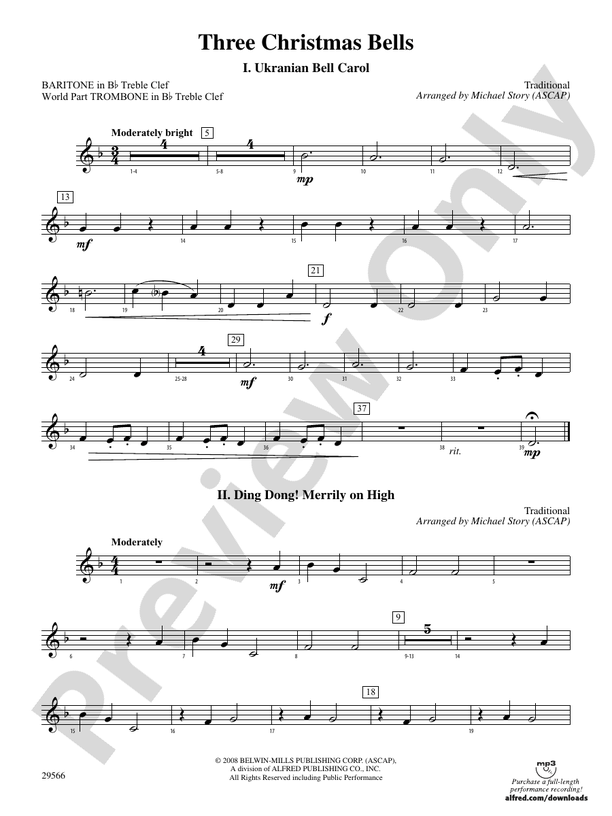 Three Christmas Bells (I. Ukranian Bell Carol, II. Ding Dong! Merrily