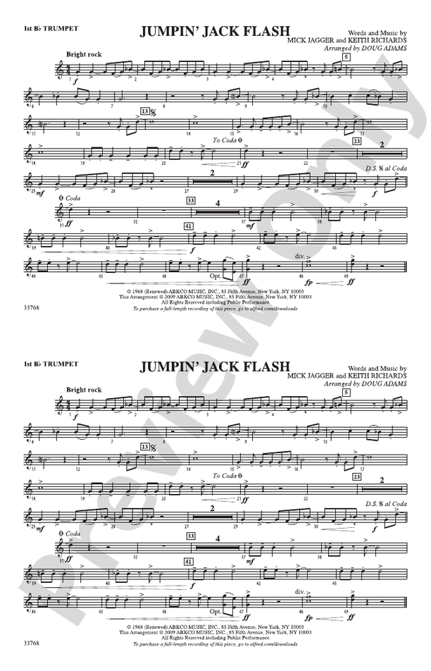 Jumpin' Jack Flash 1st Bflat Trumpet 1st Bflat Trumpet Part