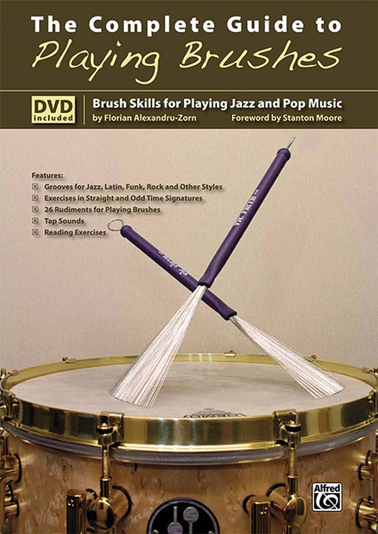 The Complete Guide to Playing Brushes Drumset Book & DVD Sheet Music
