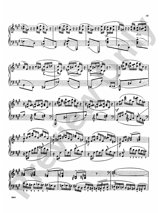Rachmaninoff Etudes Tableaux, Op. 39 No. 3 in F sharp Minor Part