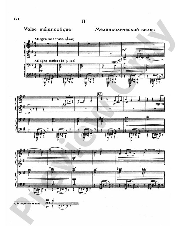 Tchaikovsky Suite No. 3 in G Major, Op. 55 2. Melancholy Waltz Part