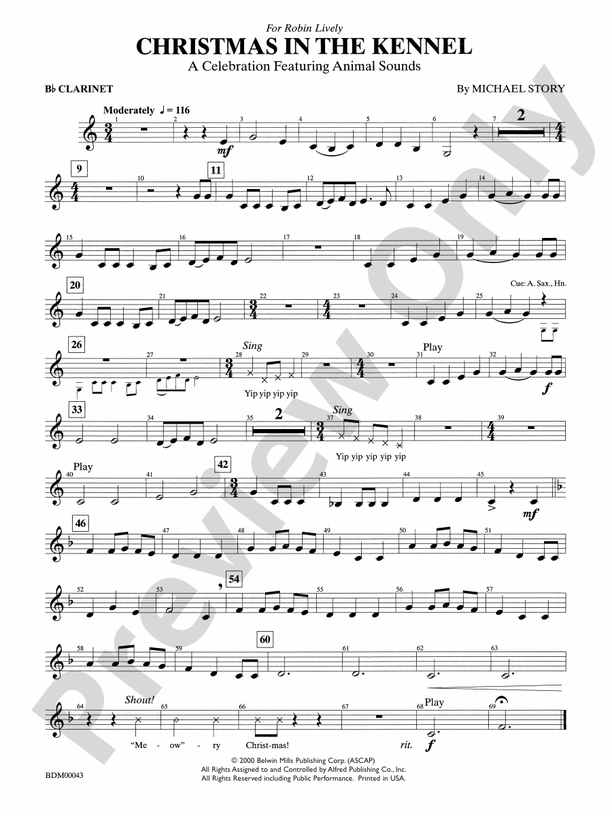 Christmas in the Kennel 1st Bflat 1st Bflat Part