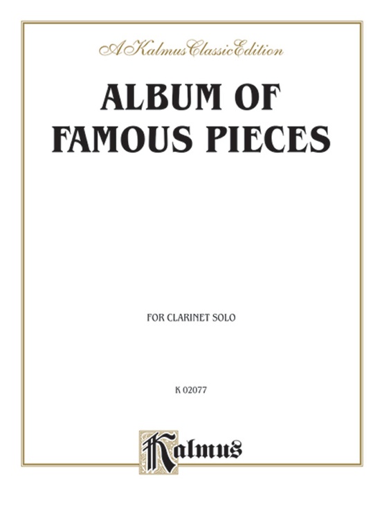 Album of Famous Pieces for Book Sheet Music