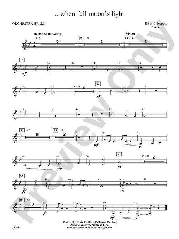 when full moon's light Bells Bells Part Digital Sheet Music Download(06)