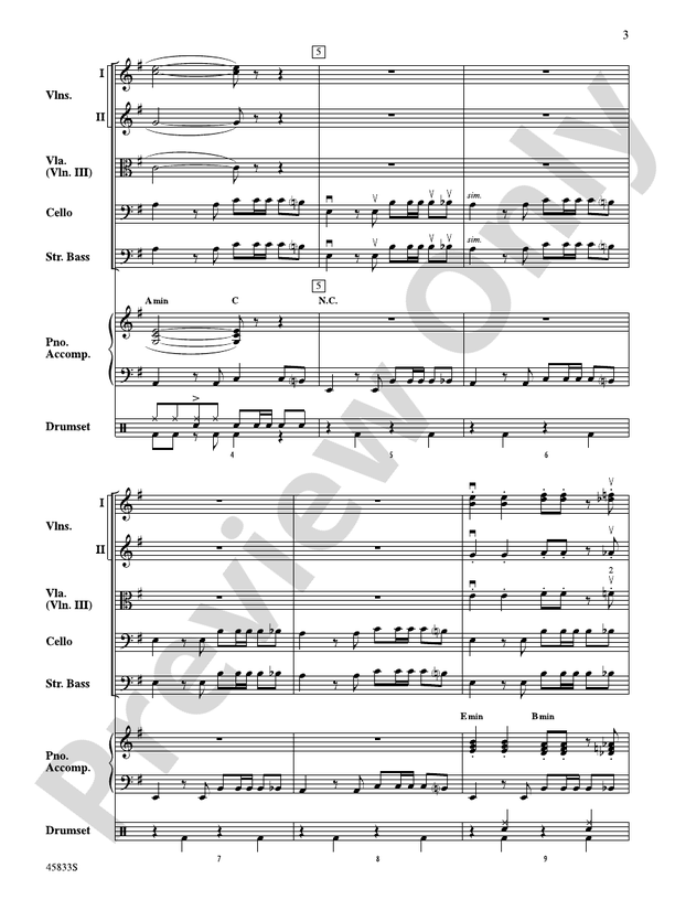 Cake by the Ocean String Orchestra Conductor Score & Parts DNCE
