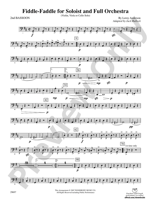 FiddleFaddle for Soloist and Full Orchestra 2nd Bassoon 2nd Bassoon