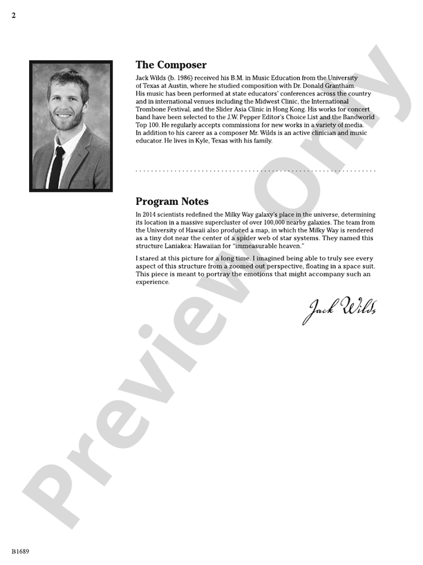 Laniakea Jack Wilds Digital Sheet Music Download