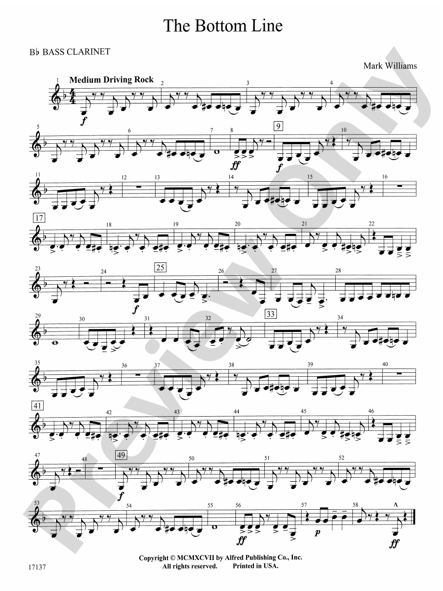 The Bottom Line Bflat Bass Bflat Bass Part