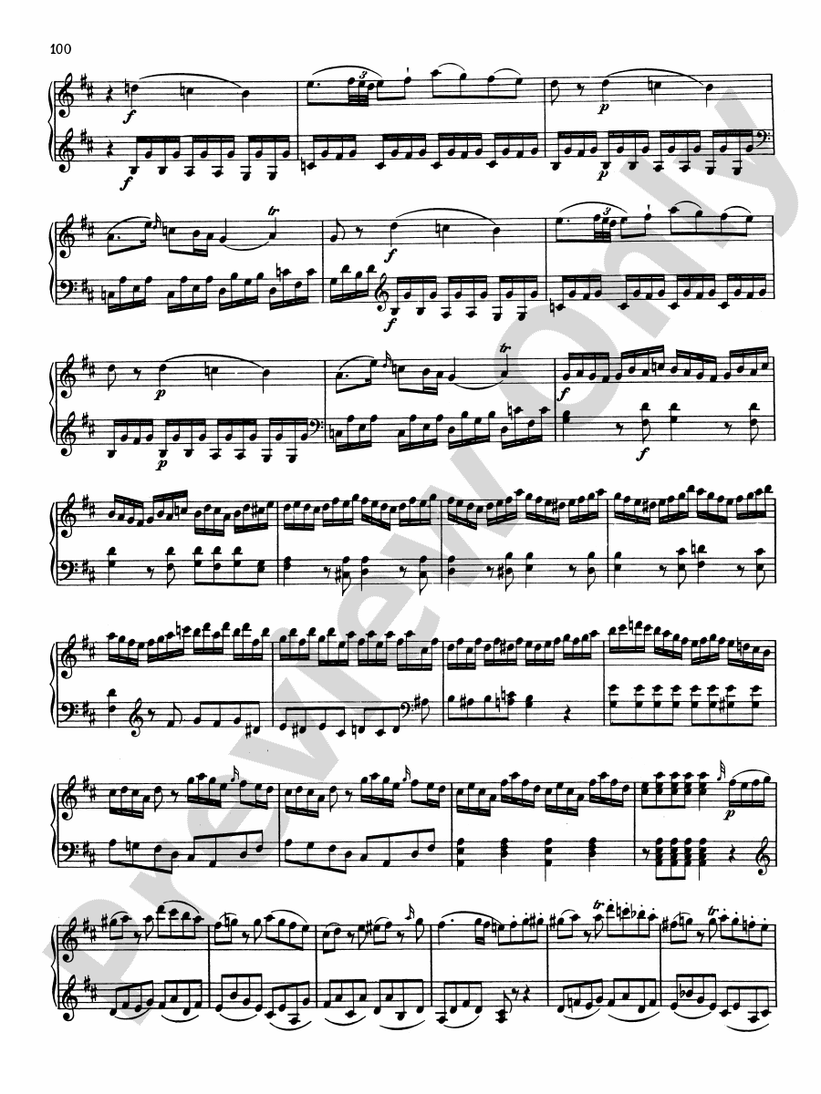 Mozart Sonatas (Urtext) Sonata in D Major, K. 311 Part Digital