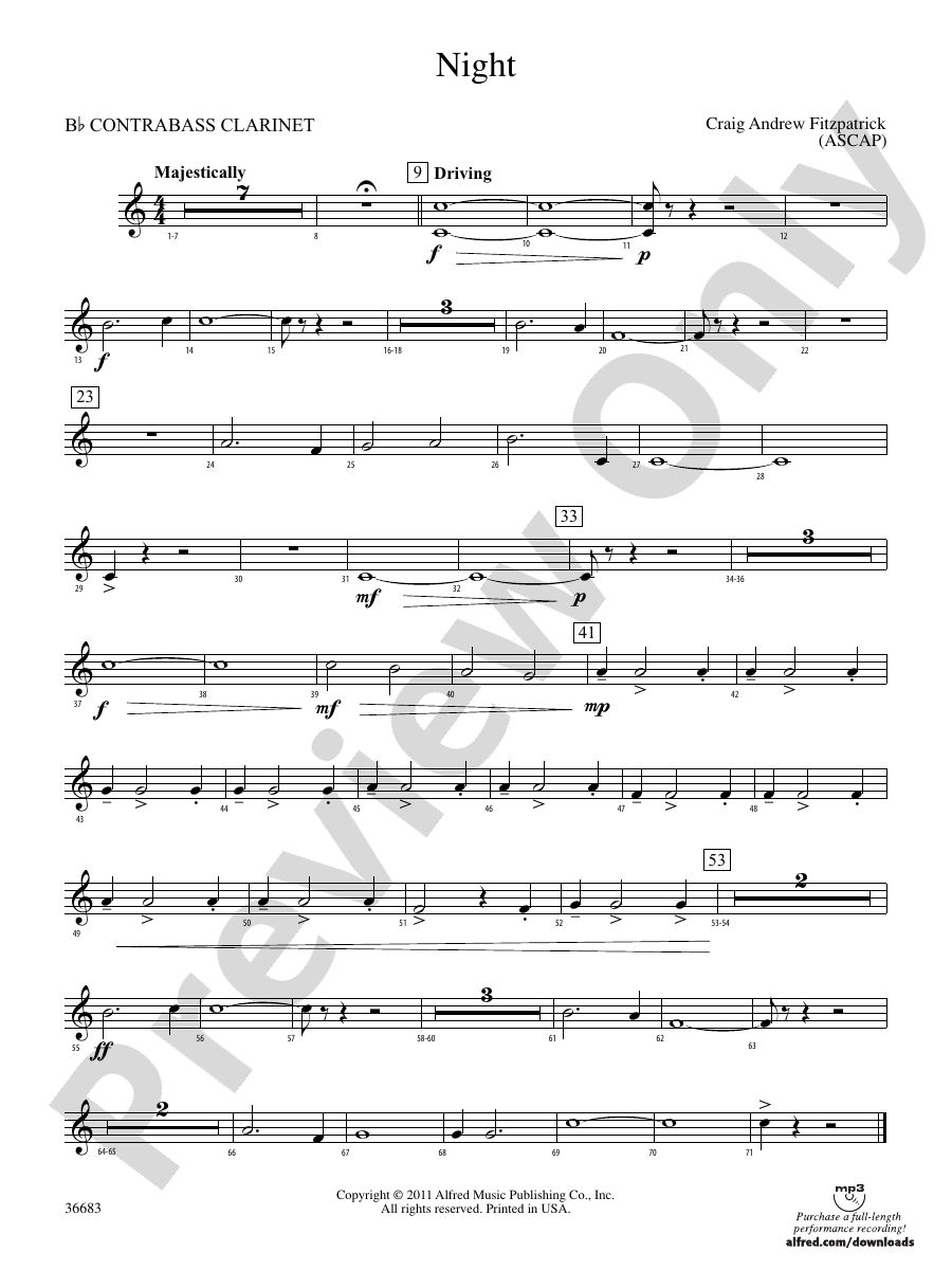 Night (wp) Bflat Contrabass (wp) Bflat Contrabass